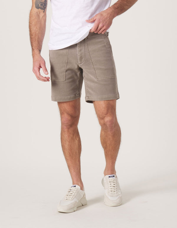 The Normal Brand Taupe Comfort Terry Utility Short