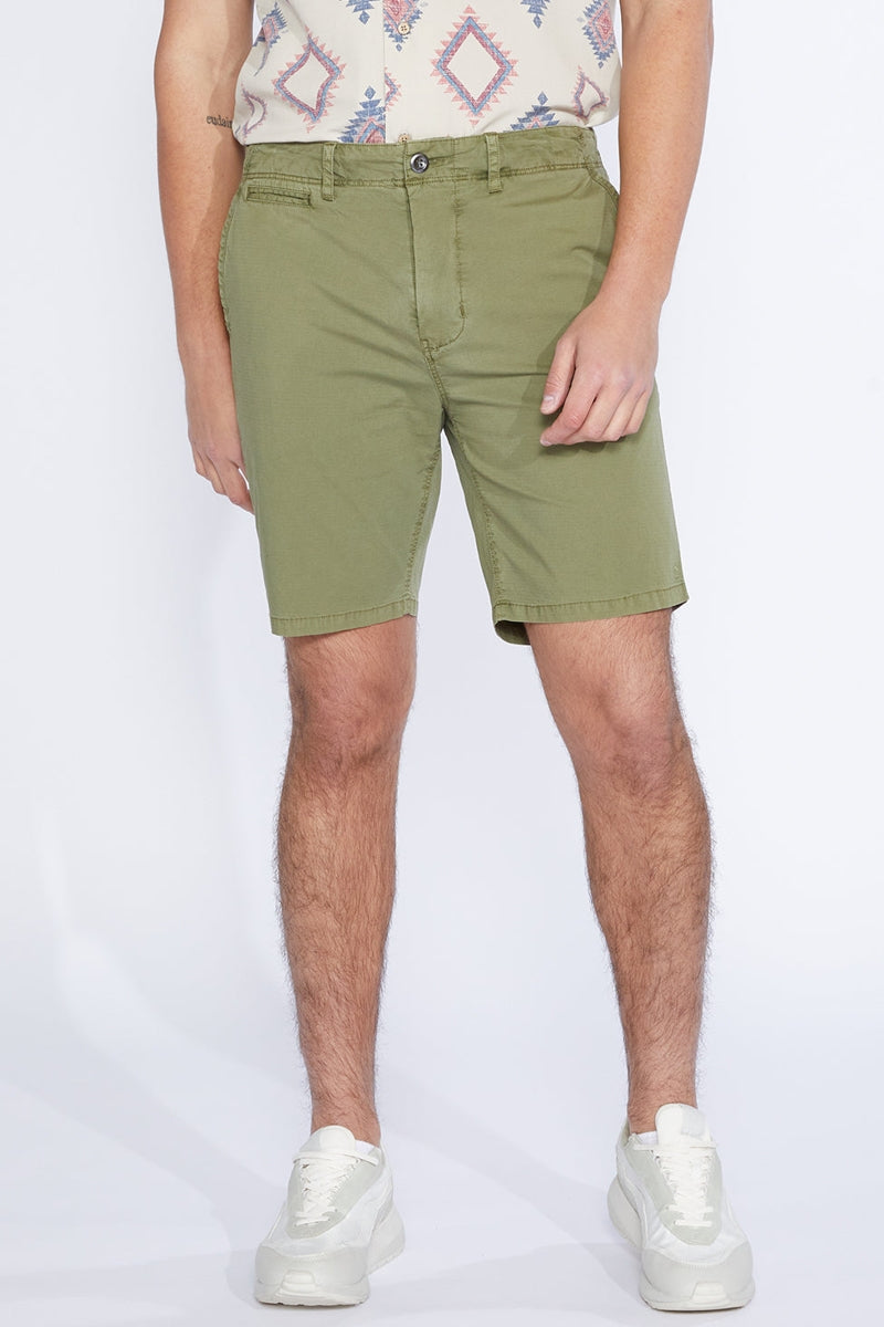 Civil Society Light Olive Stretch Ripstop 8" Shorts