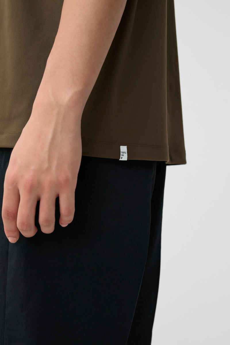 Direct From Brand,FYNE, FYNE Dark Olive Moisture Absorption T-Shirt, Green, Small-40-TagSMedium-42-TagMLarge-44-TagL