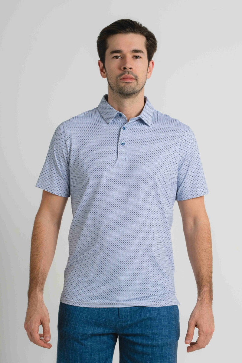 Wholesale,American Heritage, American Heritage Navy Braid Print Performance Polo, Blue, Small-40-TagSMedium-42-TagMLarge-45-TagLExtra Large-48-TagXLExtra Extra Large-50-TagXXL