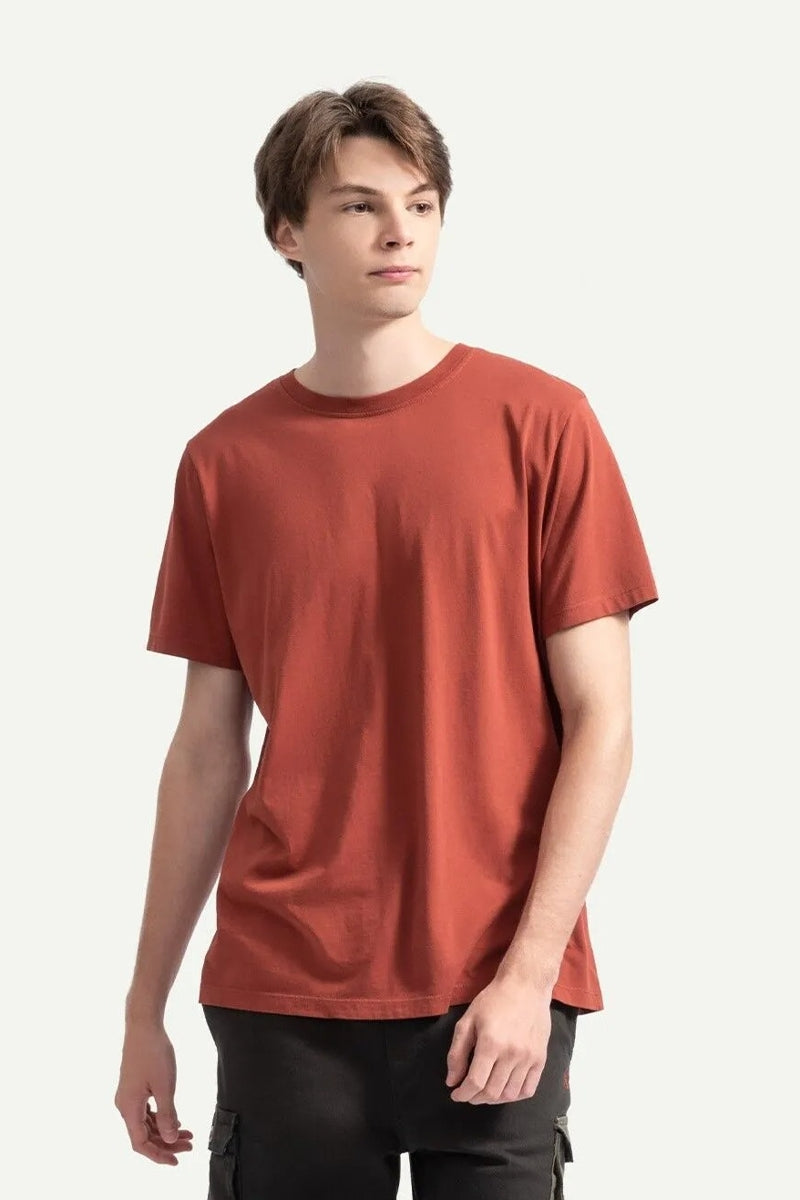 Wholesale,KAFT, KAFT Brick Combed Cotton T-Shirt, Red, Medium-44-TagM