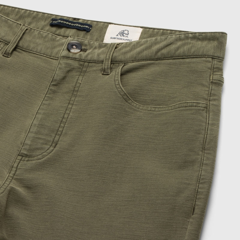 Wholesale,Surfside Supply, Surfside Supply Olive Soft French Terry Twill Stretch Pant, Green, 32W-32L-Tag32