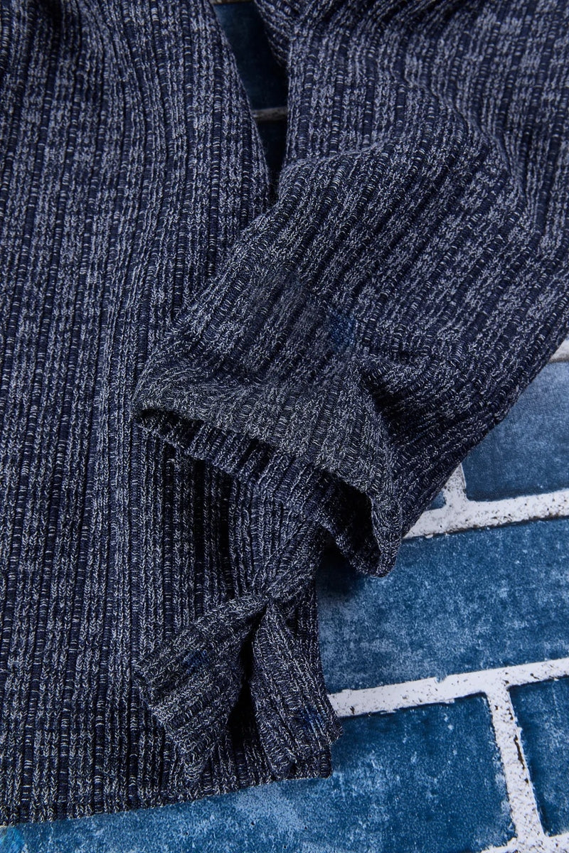 Wholesale,Nicoby Age of Wisdom, Nicoby Age of Wisdom Navy Textured Melange Rib V-Neck Tee, Blue, Small-40-TagSMedium-42-TagMLarge-45-TagLExtra Large-48-TagXLExtra Extra Large-52-TagXL