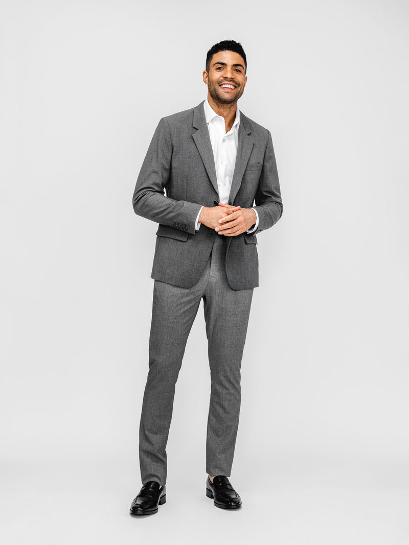 Ministry of Supply Grey Slim Velocity Dress Pant