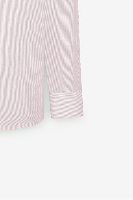 Wholesale,Altinyildiz Classics, Altinyildiz Classics Pink/White Striped Slim Fit Shirt, Pink, Small-38-TagSLarge-44-TagLExtra Extra Large-50-TagXXL