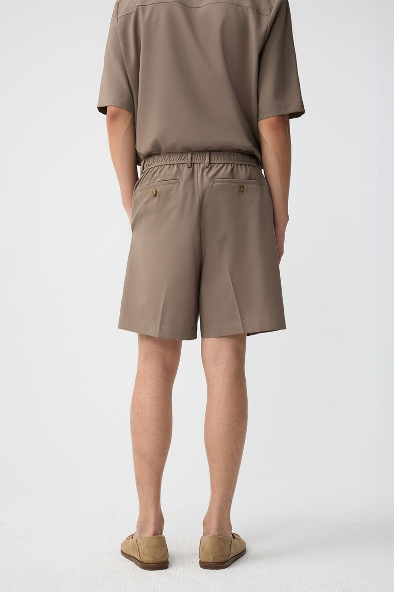 Direct From Brand,FYNE, FYNE Oak Brown Moisture-wicking Shorts, Brown, 32W-6L-TagM