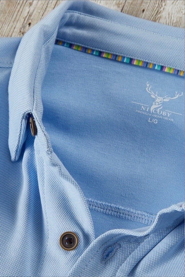 Wholesale,Nicoby Age of Wisdom, Nicoby Age of Wisdom Blue Knit Shirt, Blue, Extra Extra Large-51-TagXXL