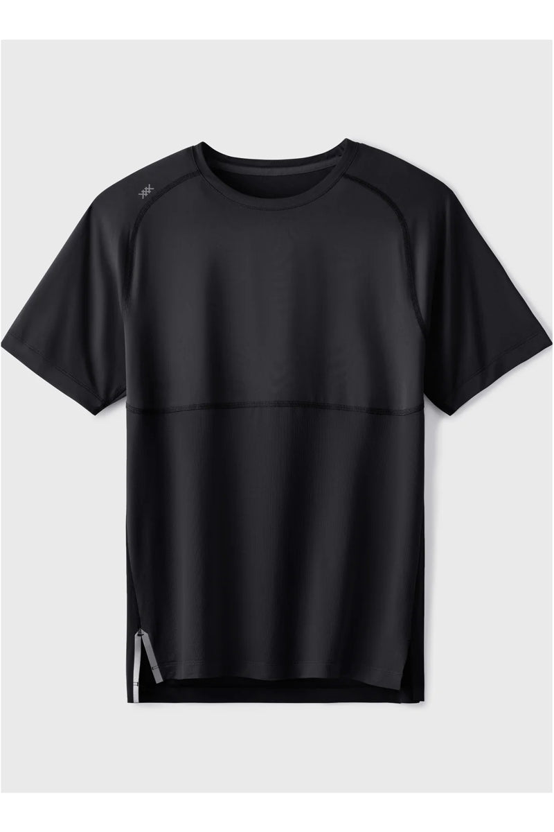 Wholesale,Rhone, Rhone Black UPF 50+ All-way Stretch Athletic T-Shirt, Black, Medium-41-TagM