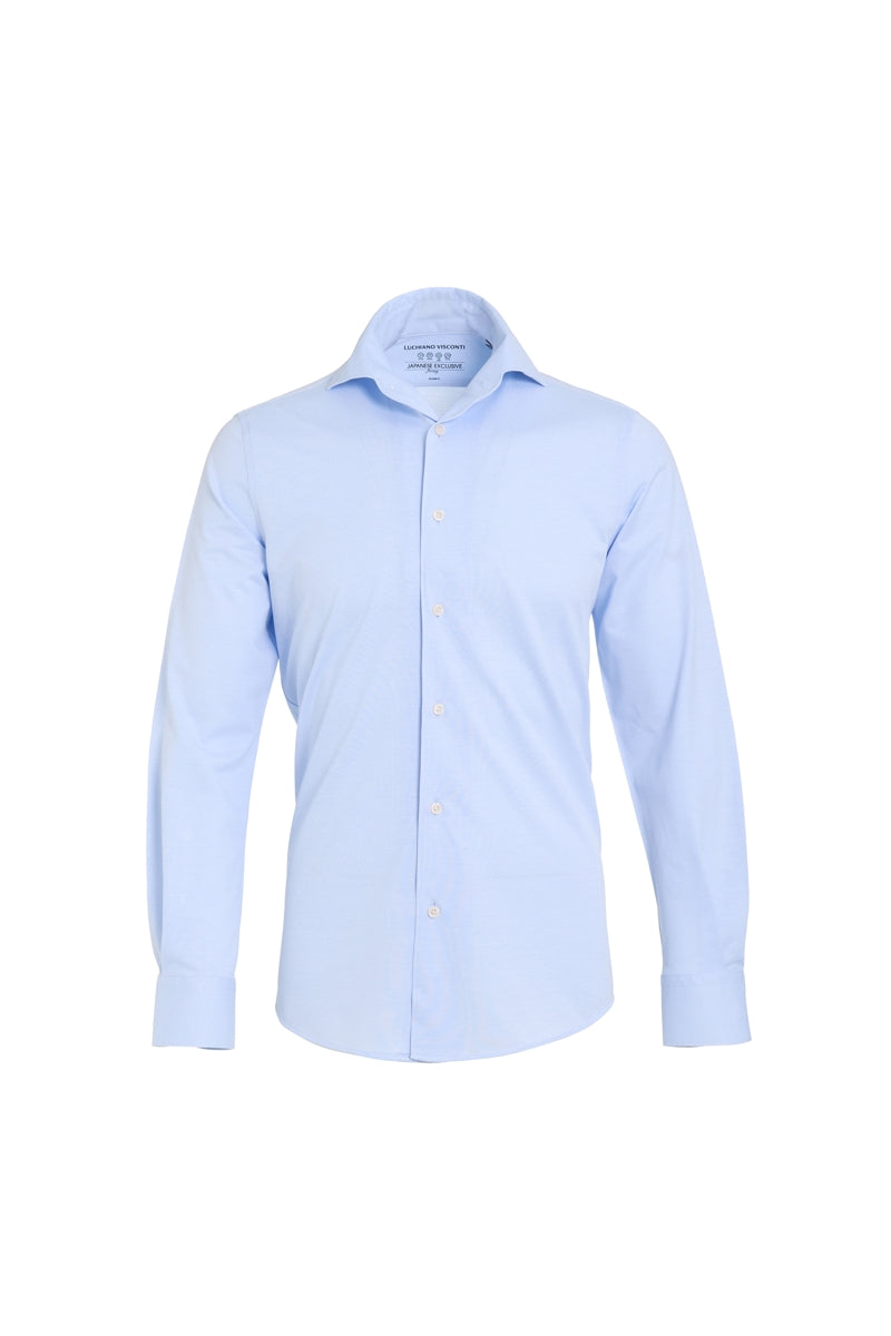Wholesale,Luchiano Visconti, Luchiano Visconti Sky Japanese Performance Knit Shirt, Blue, Extra Large-49-TagXL