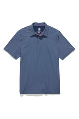 Flag & Anthem Navy Geo Dot Print Performance Polo