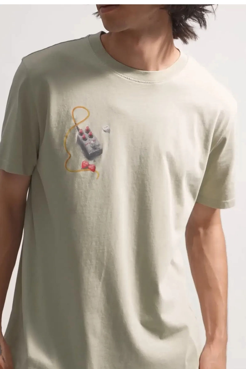 Wholesale,KAFT, KAFT Beige Guitar Design Print T-Shirt, Tan, Small-40-TagSMedium-42-TagMLarge-44-TagLExtra Large-46-TagXLExtra Extra Large-48-TagXXL