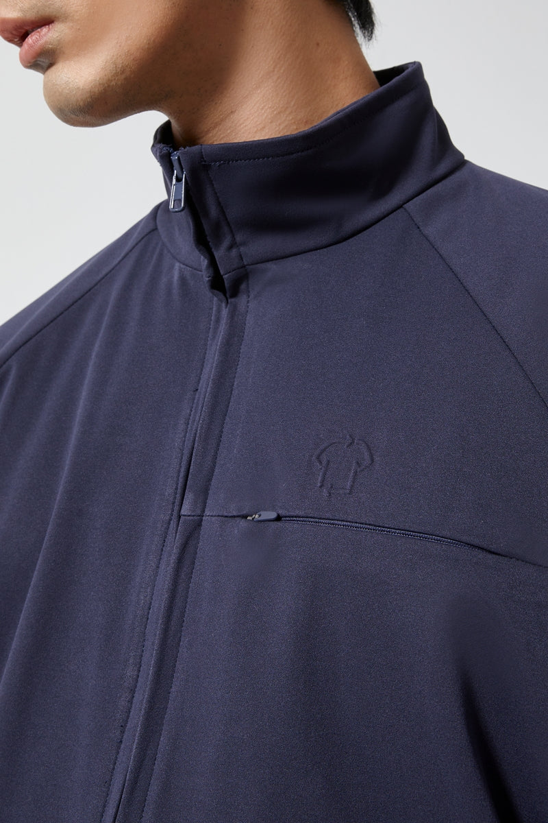 Direct From Brand,FYNE, FYNE Navy Quick Drying Suede Jacket, Blue, Large-58-TagL