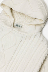 Kuwalla Light Cream Cable Hoodie