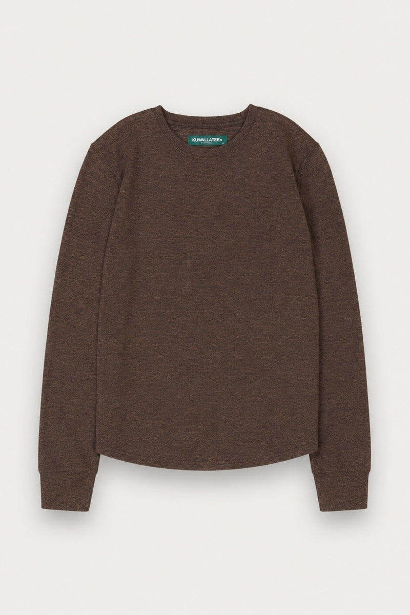 Wholesale,Kuwalla, Kuwalla Melange Brown Crewneck Uppercut Tee, Brown, Small-40-TagSMedium-42-TagMLarge-44-TagLExtra Large-46-TagXLExtra Extra Large-48-TagXXL