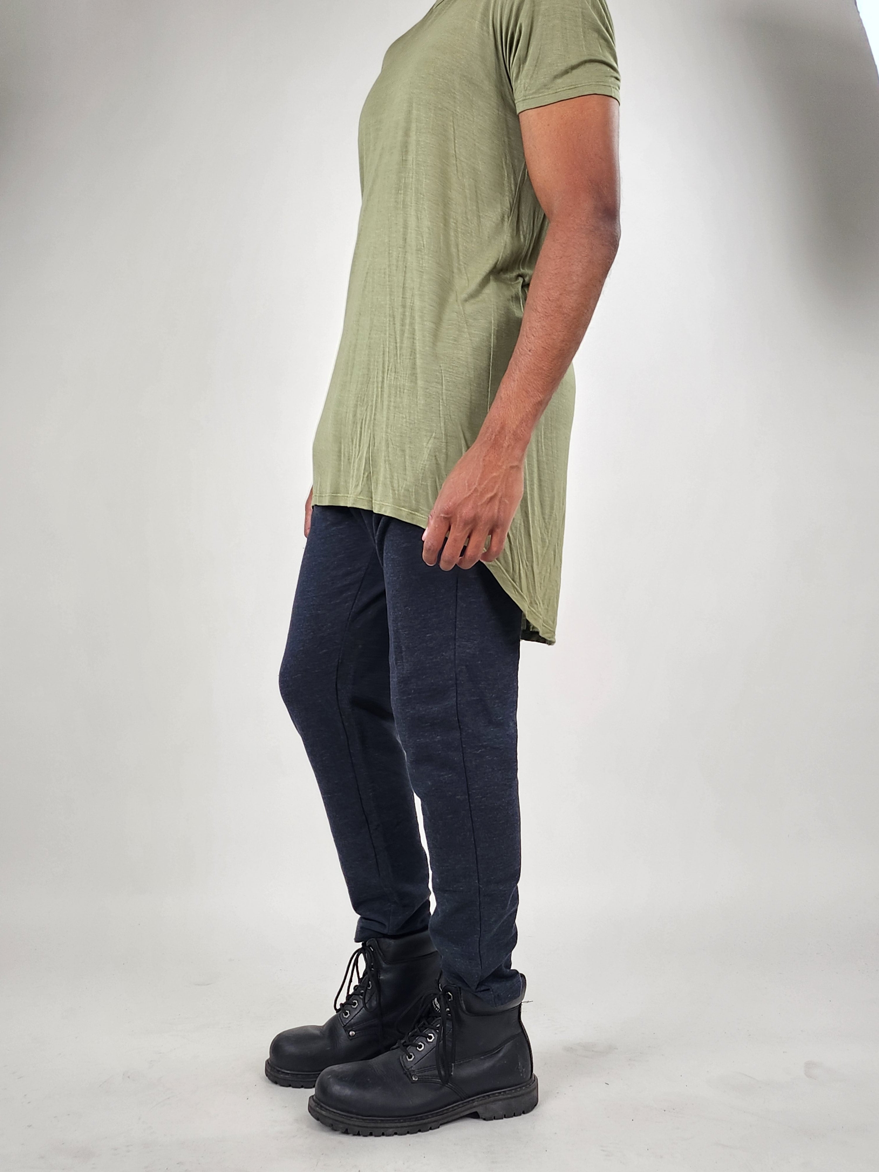 Wholesale,Reesedeluca, Reese De Luca Black Stretch Knit Pants with Waistband, Black, 28W-29L-TagM