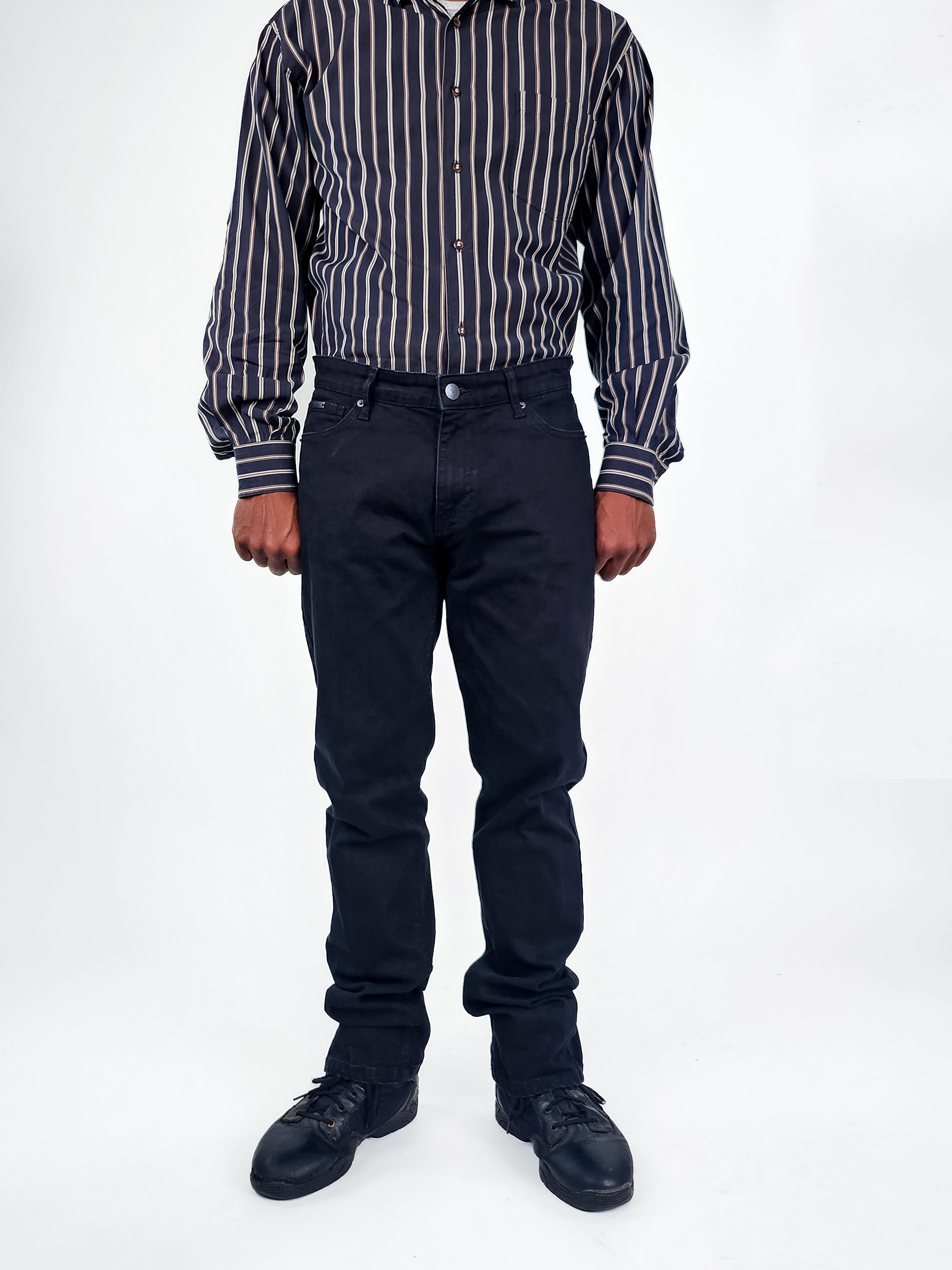 Wholesale,Brisk, Brisk Black Straight Comfort Stretch Jeans, Black, 35W-34L-Tag32