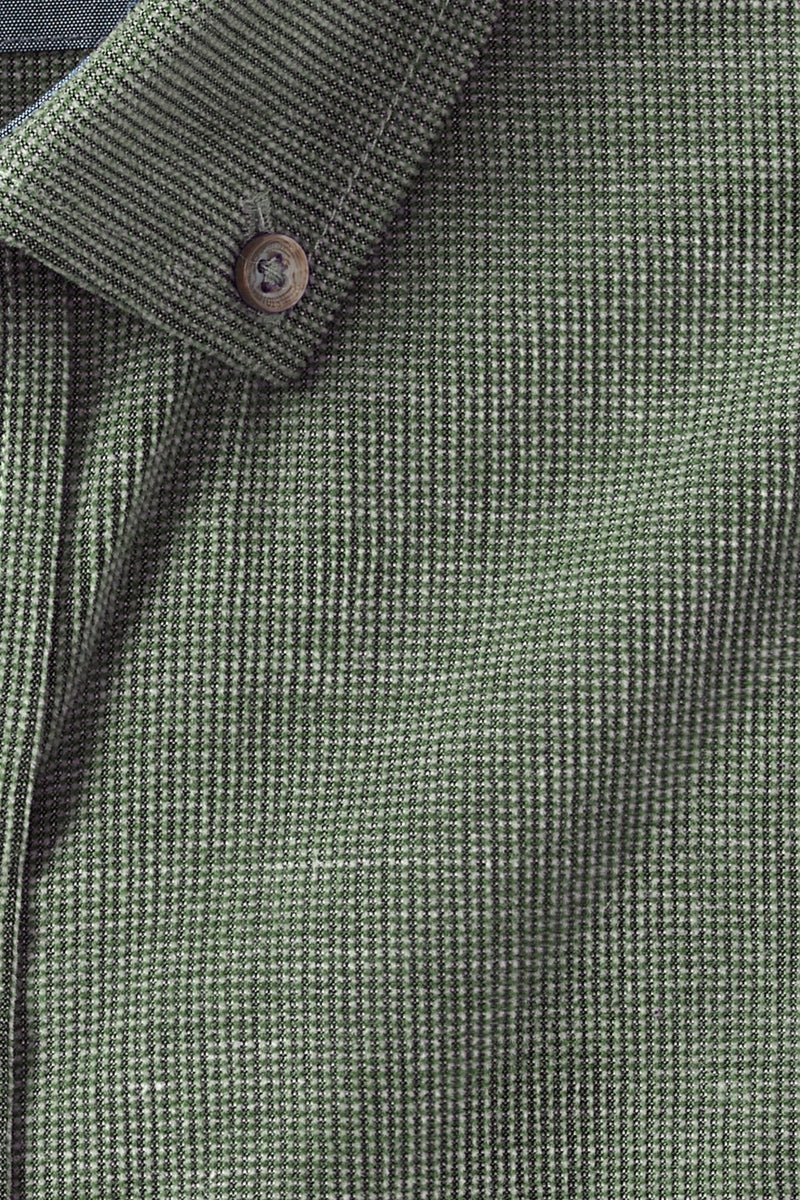 Wholesale,Johnston & Murphy, Johnston & Murphy Olive Textured Corduroy Shirt, Green, Large-48-TagL