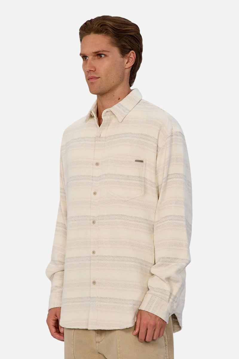 Wholesale,INDUSTRIE AUSTRALIA, INDUSTRIE AUSTRALIA Beige Combo Soft Overshirt, Cream, Medium-48-TagM
