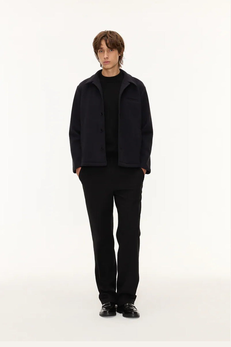 Direct From Brand,FYNE, FYNE Black Front Pocket Fleece Jacket, Black, Large-46-TagL