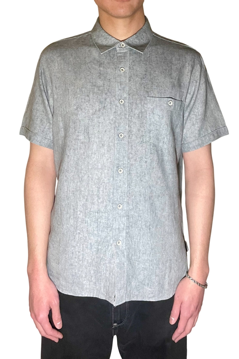 Wholesale,Nicoby Age of Wisdom, Nicoby Age of Wisdom Grey Linen Blend Shirt, Grey, Medium-45-TagMLarge-47-TagLExtra Large-49-TagXLExtra Extra Large-52-TagXXLSmall-43-TagS