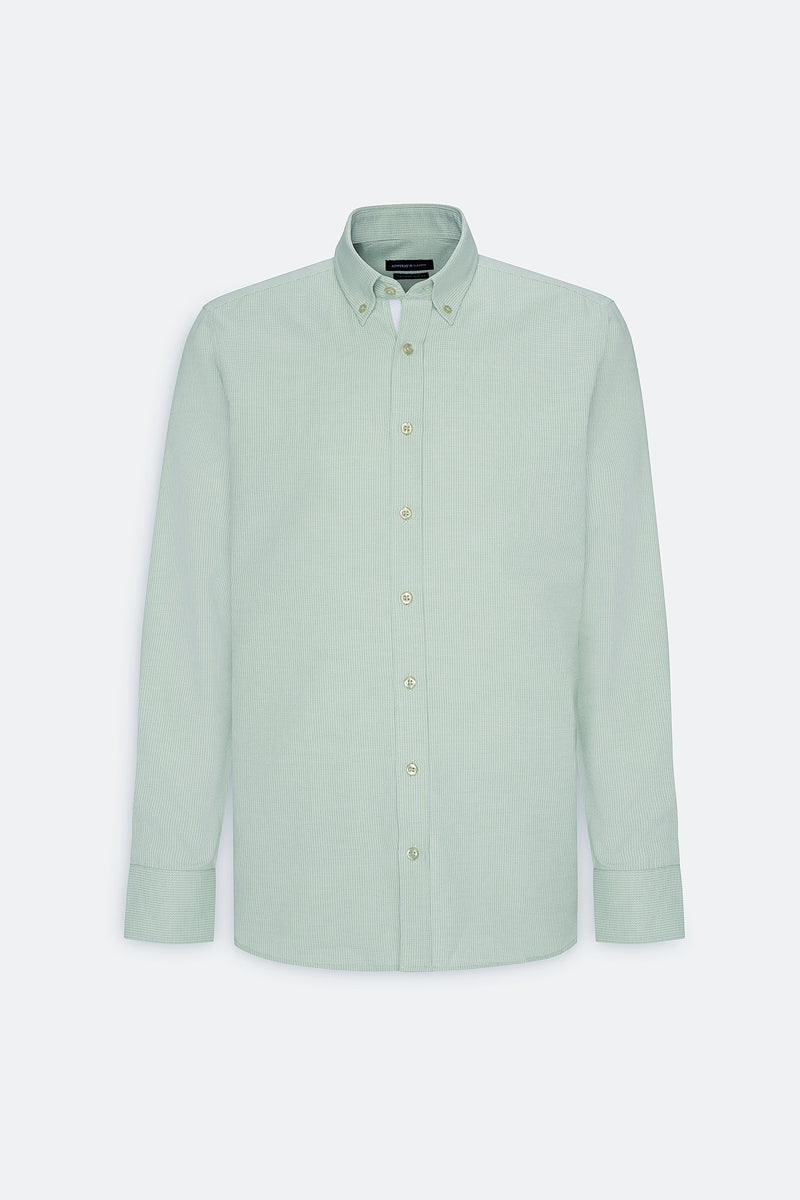 Wholesale,Altinyildiz Classics, Altinyildiz Classics Green Textured Dobby Slim Fit Shirt, Green, Large-44-TagL