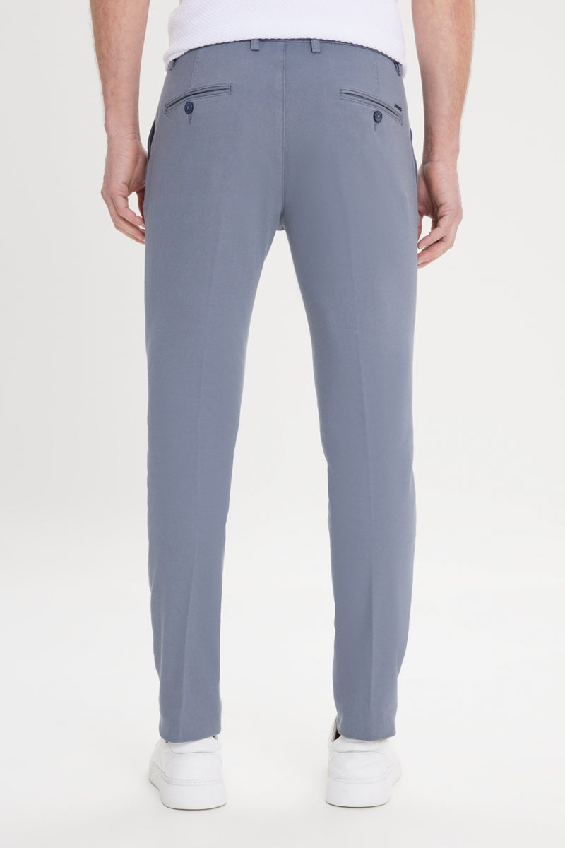 Wholesale,Altinyildiz Classics, Altinyildiz Classics Steel Blue Dobby Flex Skinny Fit Pants, Blue, 38W-33L-Tag54