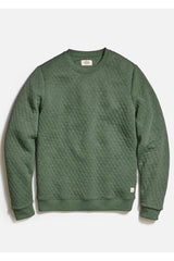 Marine Layer Olive Corbet Quilted Sweatshirt