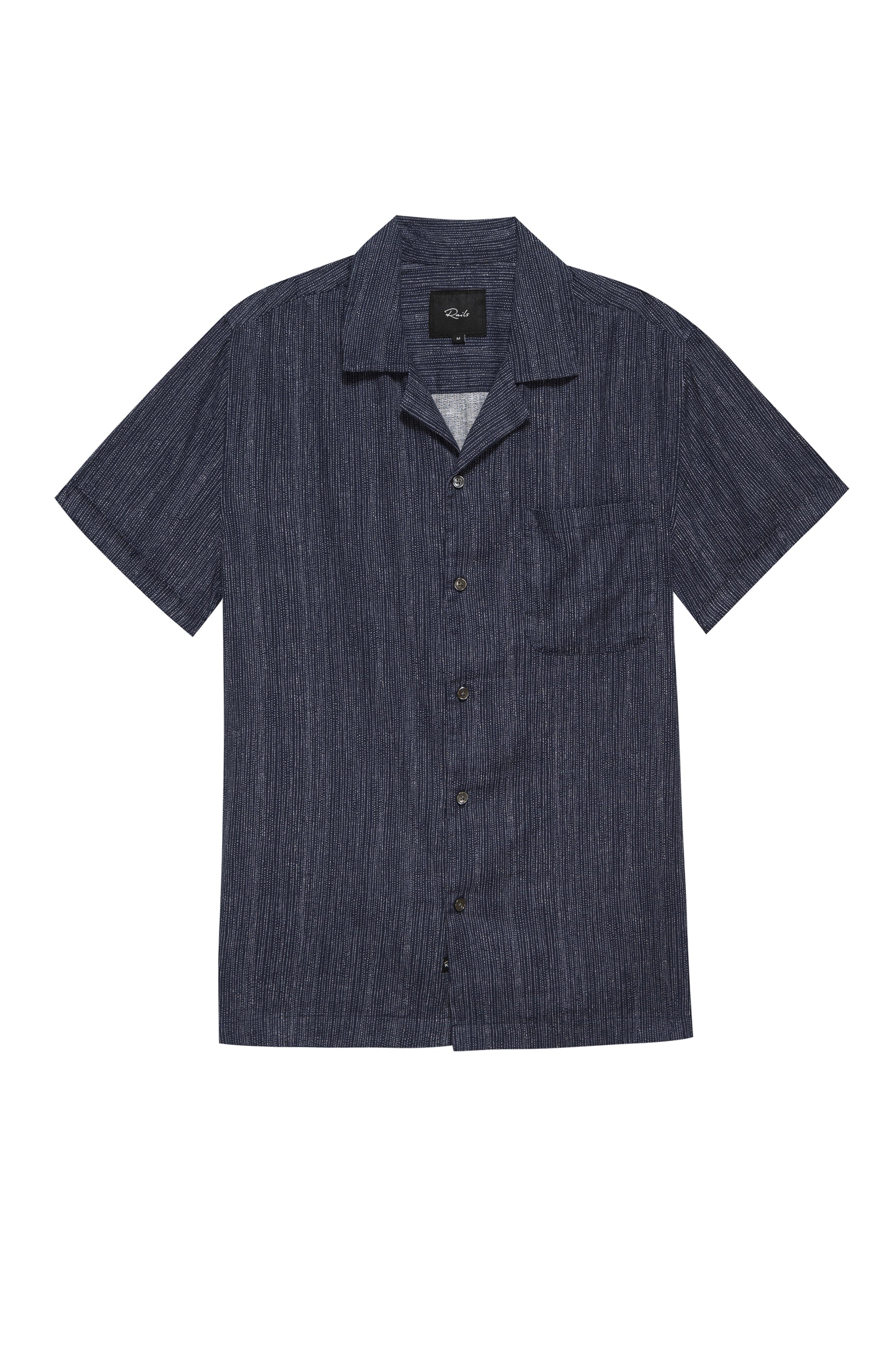 Wholesale,Rails, Rails Navy Pearl Short Sleeve Shirt, Blue, Medium-44-TagMExtra Large-51-TagXLExtra Extra Large-53-TagXXLSmall-42-TagSLarge-48-TagL