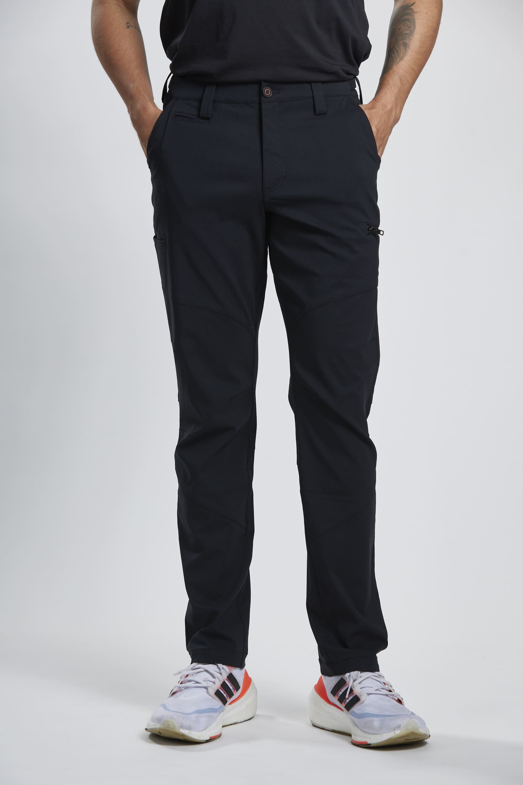 Direct From Brand,PROFI, PROFI Obsidian Black All-Purpose Multi-Pocket UV-resistant Functional Pants, Black, 30W-30L-Tag30