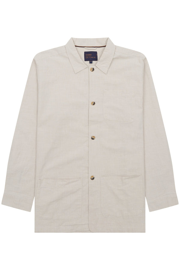 Signal Clothing Sand Linen Look Overshirt