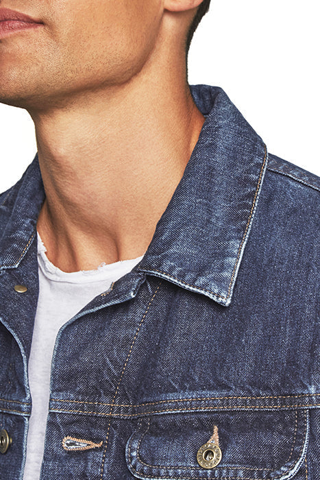 Otrium,Adriano Goldschmied, Adriano Goldschmied Lined Denim Jacket, Blue, Large-44-TagL