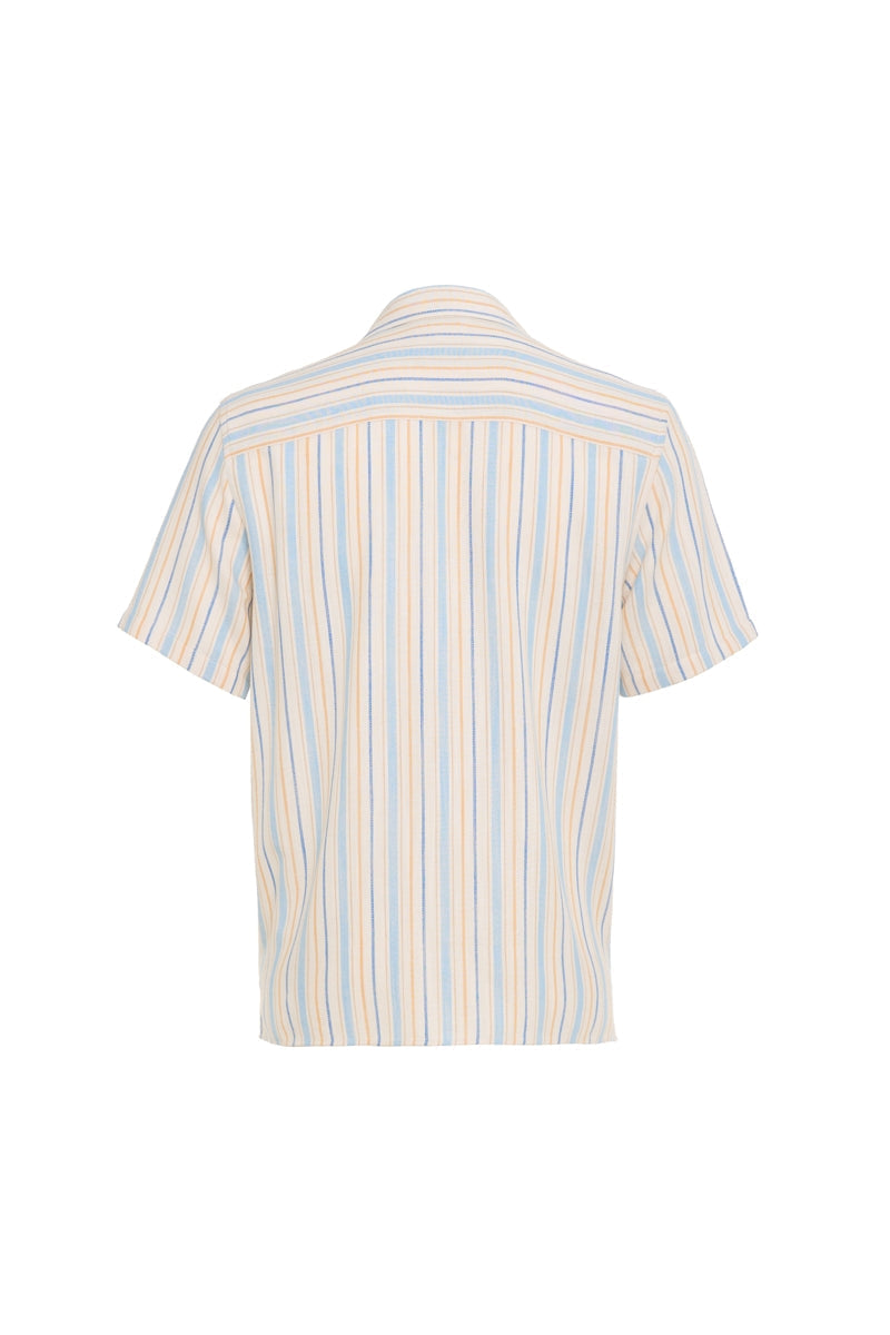 Wholesale,American Heritage, American Heritage Blue Multi Linen Effect Shirt, Blue, Small-41-TagSMedium-44-TagMLarge-47-TagLExtra Large-50-TagXLExtra Extra Large-54-TagXXL