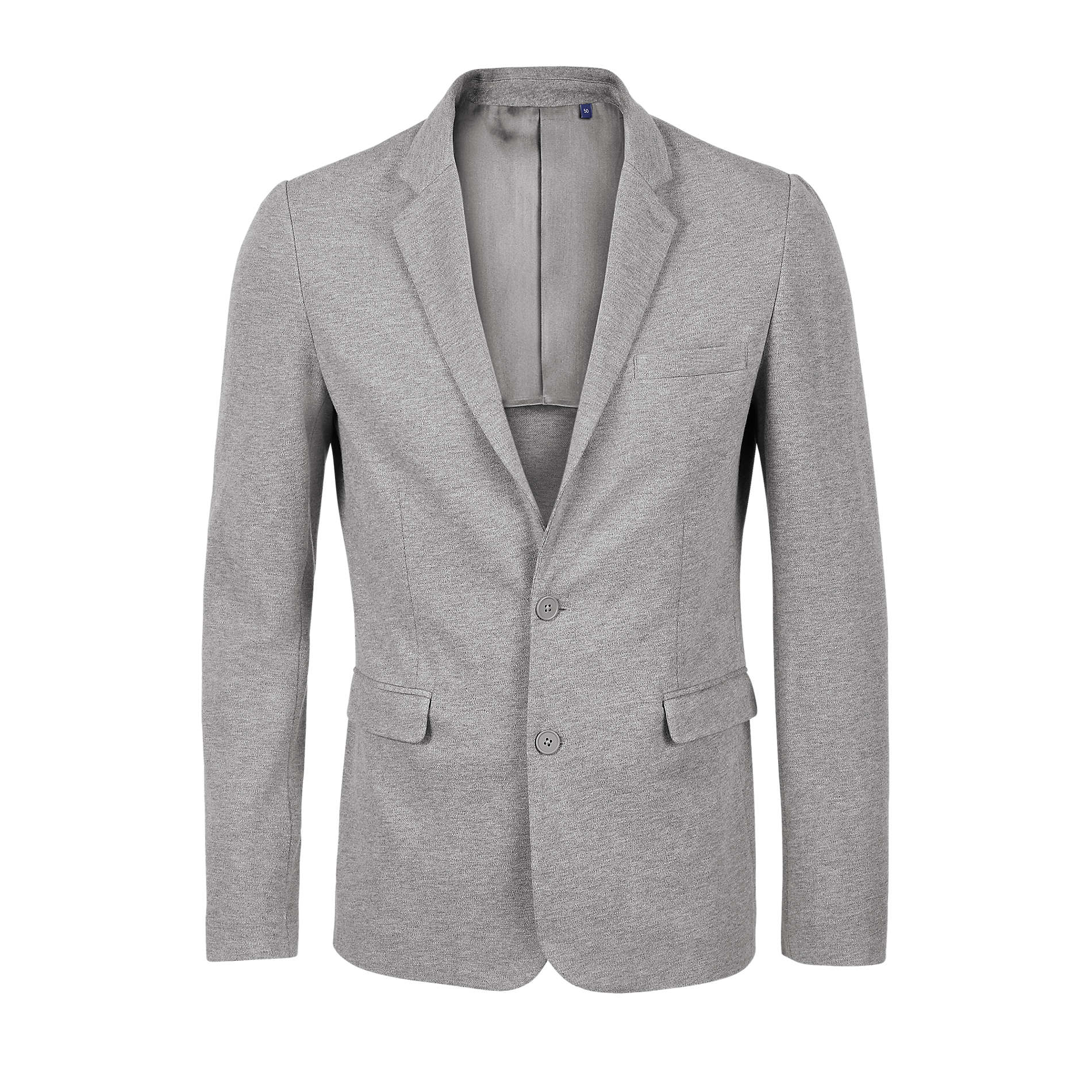 Faire,NEOBLU, NEOBLU Grey Piqué Lightweight Casual Blazer, Grey, Medium-41-Tag52