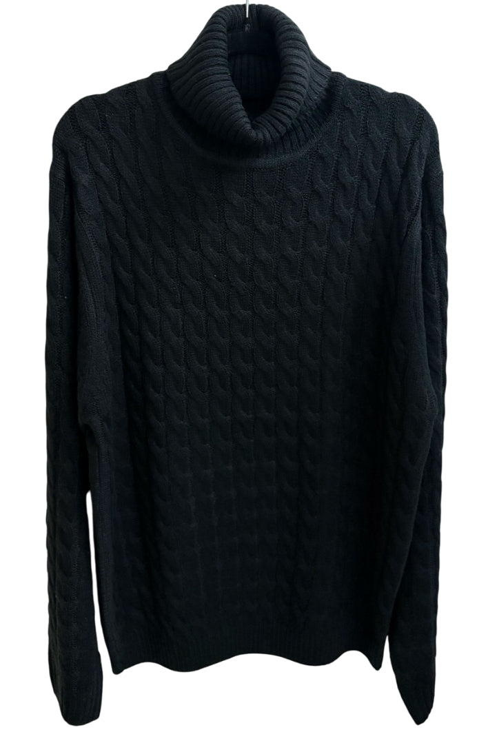 Other,Soulstar, Soulstar Black Cable Knit Turtleneck Sweater, Black, Large-45-TagL