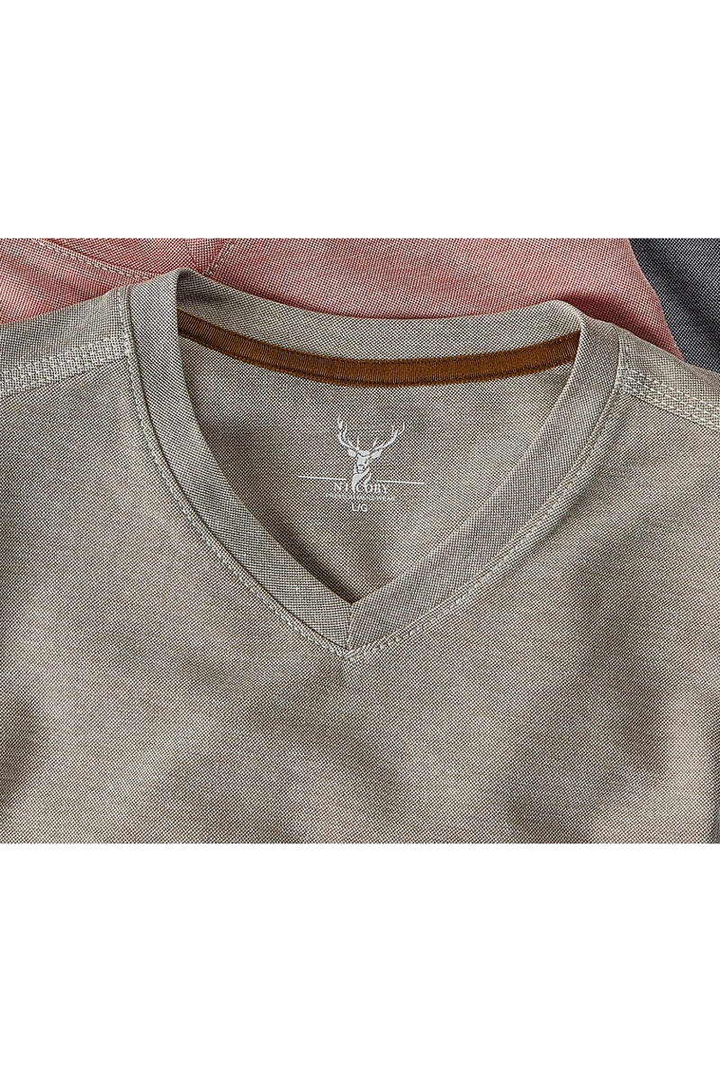 Wholesale,Nicoby Age of Wisdom, Nicoby Age of Wisdom Tan V-neck Tee, Tan, Extra Large-48-TagXL