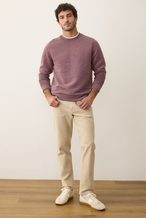 Wholesale,Marine Layer, Marine Layer Plum Corbet Quilted Sweatshirt, Purple, Large-48-TagL