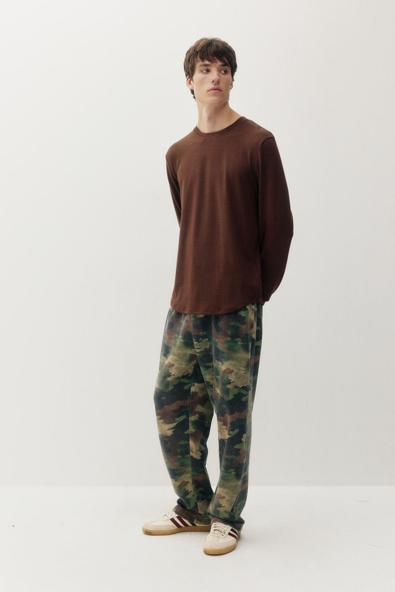 Wholesale,Kuwalla, Kuwalla Melange Brown Crewneck Uppercut Tee, Brown, Small-40-TagSMedium-42-TagMLarge-44-TagLExtra Large-46-TagXLExtra Extra Large-48-TagXXL