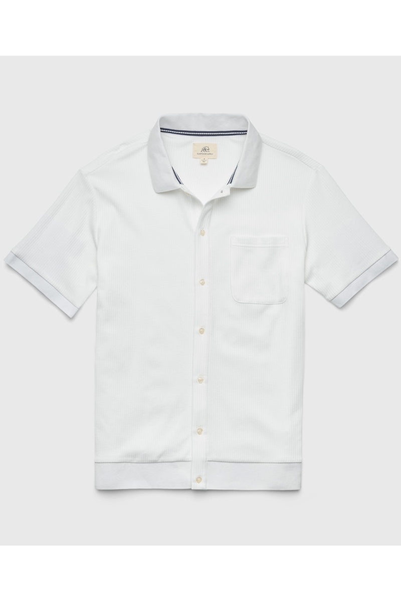 Wholesale,Surfside Supply, Surfside Supply White Vertical Rib Knit Shirt, White, Medium-42-TagM