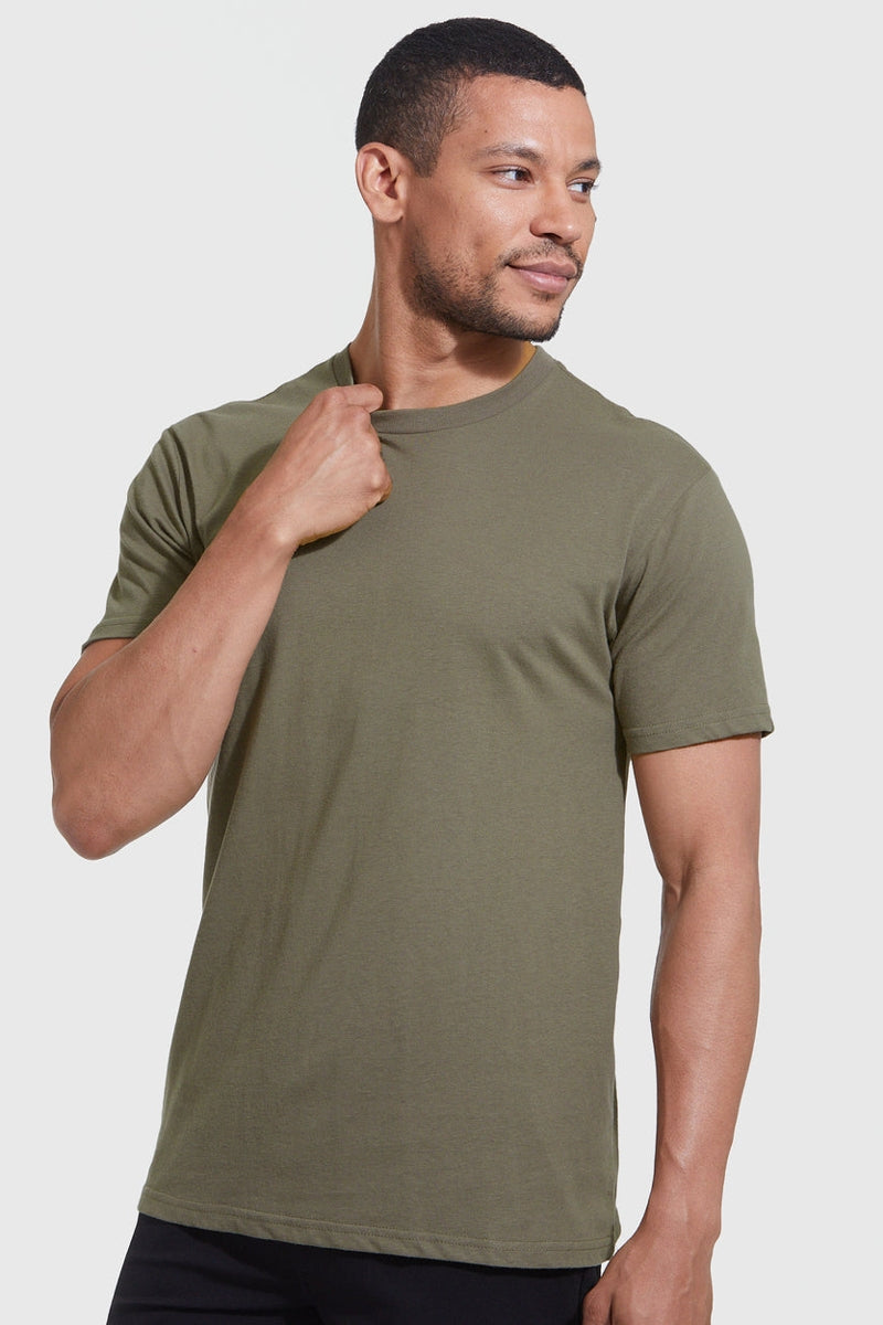 Faire,True Classic, True Classic Military Green Short Sleeve Tee, Green, Small-36-TagS