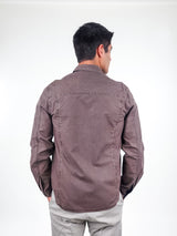 NSF Brown Ripstop Long Sleeve Utility Shirt