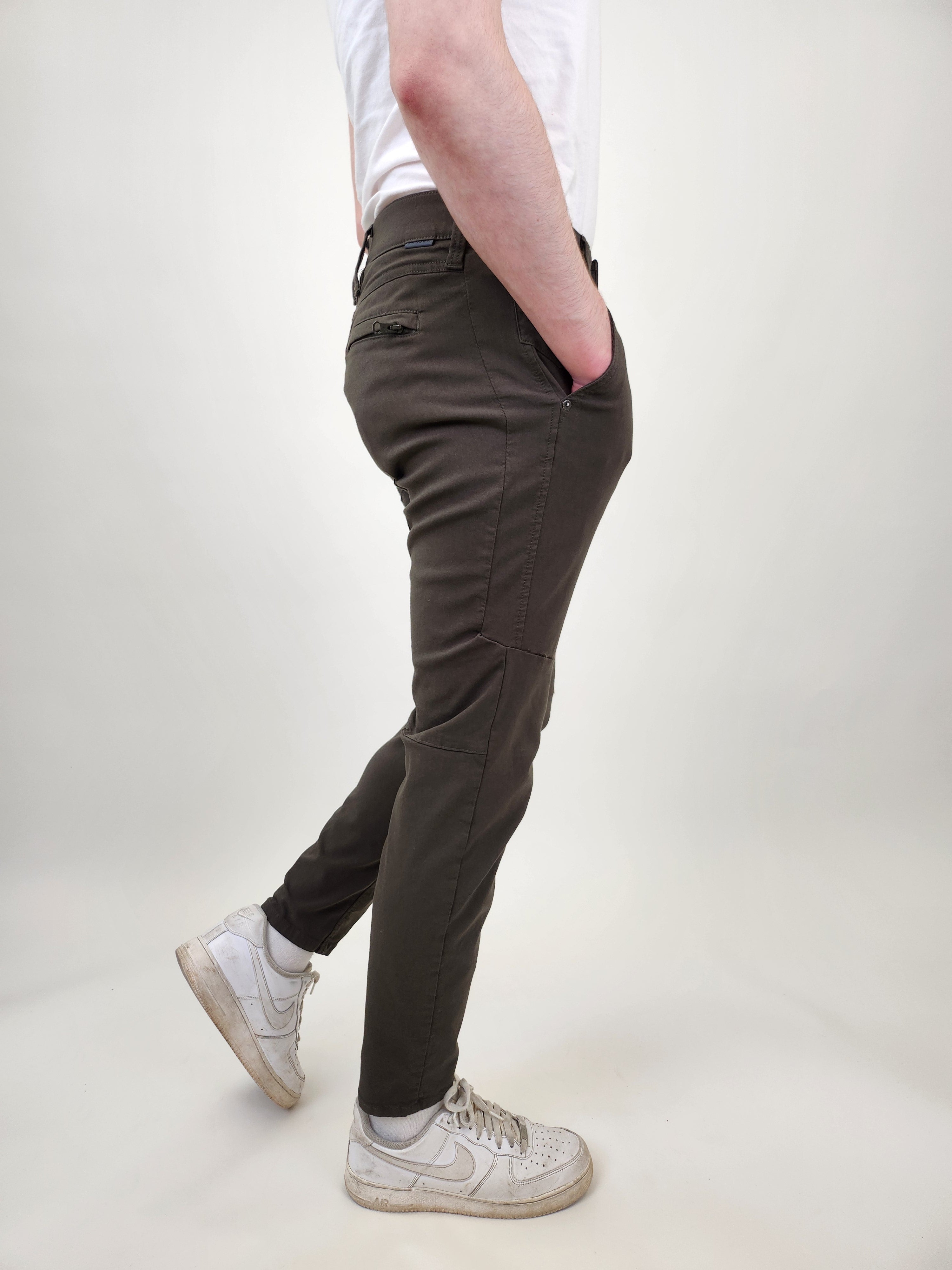 Wholesale,Projek Raw, Projek Raw Military Green Comfort Waist Chino, Green, 30W-31L-Tag30