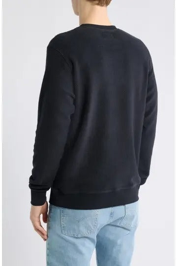 Wholesale,James Campbell, James Campbell Black Fleece Textured Sweatshirt, Black, Medium-44-TagMLarge-46-TagLExtra Large-49-TagXL