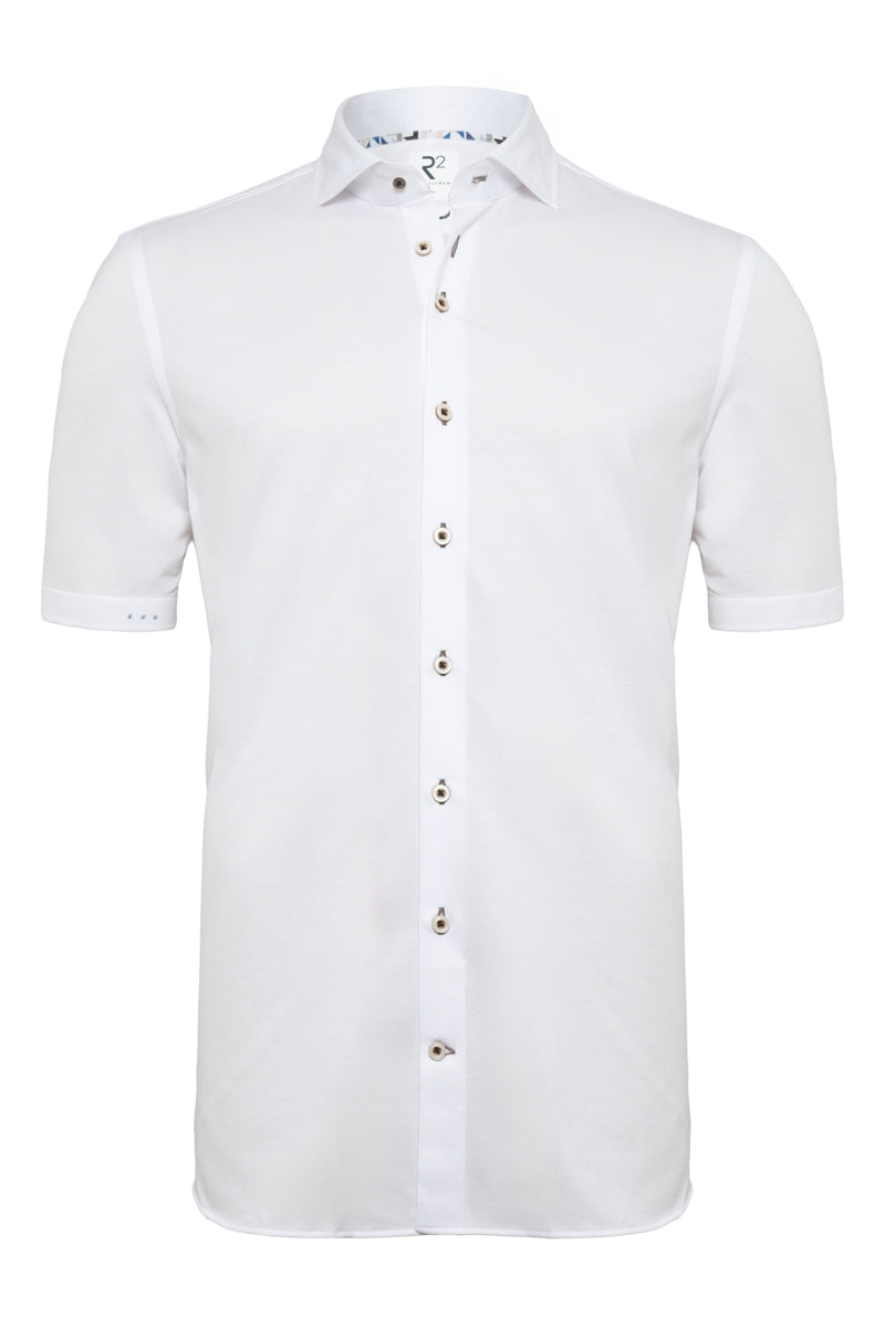 Direct From Brand,R2 Amsterdam, R2 Amsterdam White Travel Shirt, White, Extra Extra Extra Large-54-Tag3XL