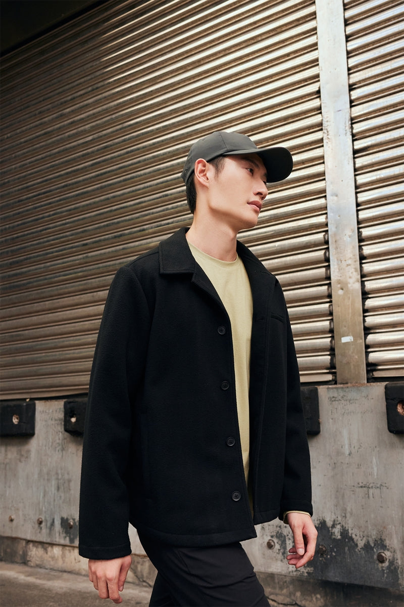 Direct From Brand,FYNE, FYNE Black Brushed Water-repellent Fleece Jacket, Black, Medium-44-TagMLarge-46-TagLExtra Large-48-TagXL