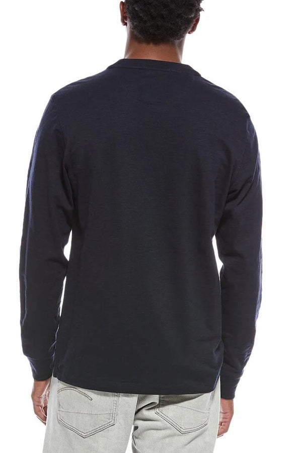 Scotch & Soda Navy Slub Henley