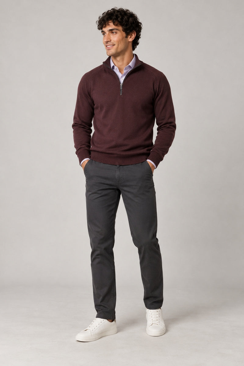 Wholesale,Jakamen, Jakamen Wine Quarter Zip Pullover, Purple, Extra Large-47-TagXXLExtra Large-45-TagXLExtra Large-46-TagXLLarge-44-TagLExtra Large-46-TagLLarge-45-TagLLarge-44-TagM