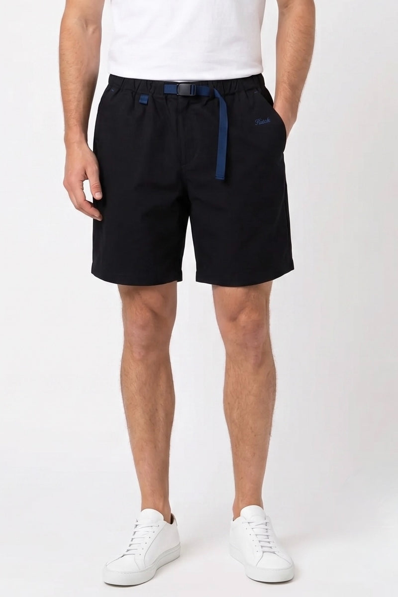 Direct From Brand,HUTCH ASAP, HUTCH BlackTwill Buckle Shorts, Black, 36W-9L-TagXL