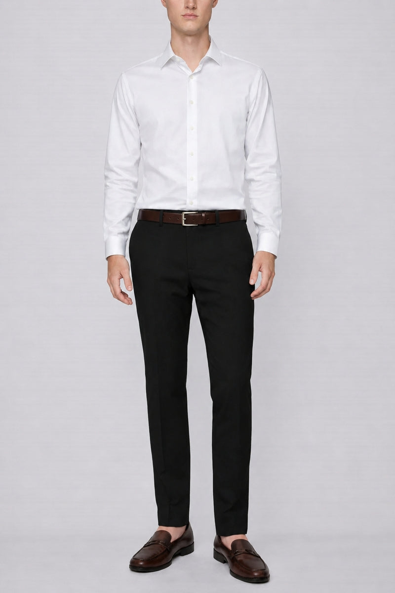 Wholesale,Projek Raw, Projek Raw Black Classic Fit Chino Dress Pants, Black, 38W-32L-Tag38