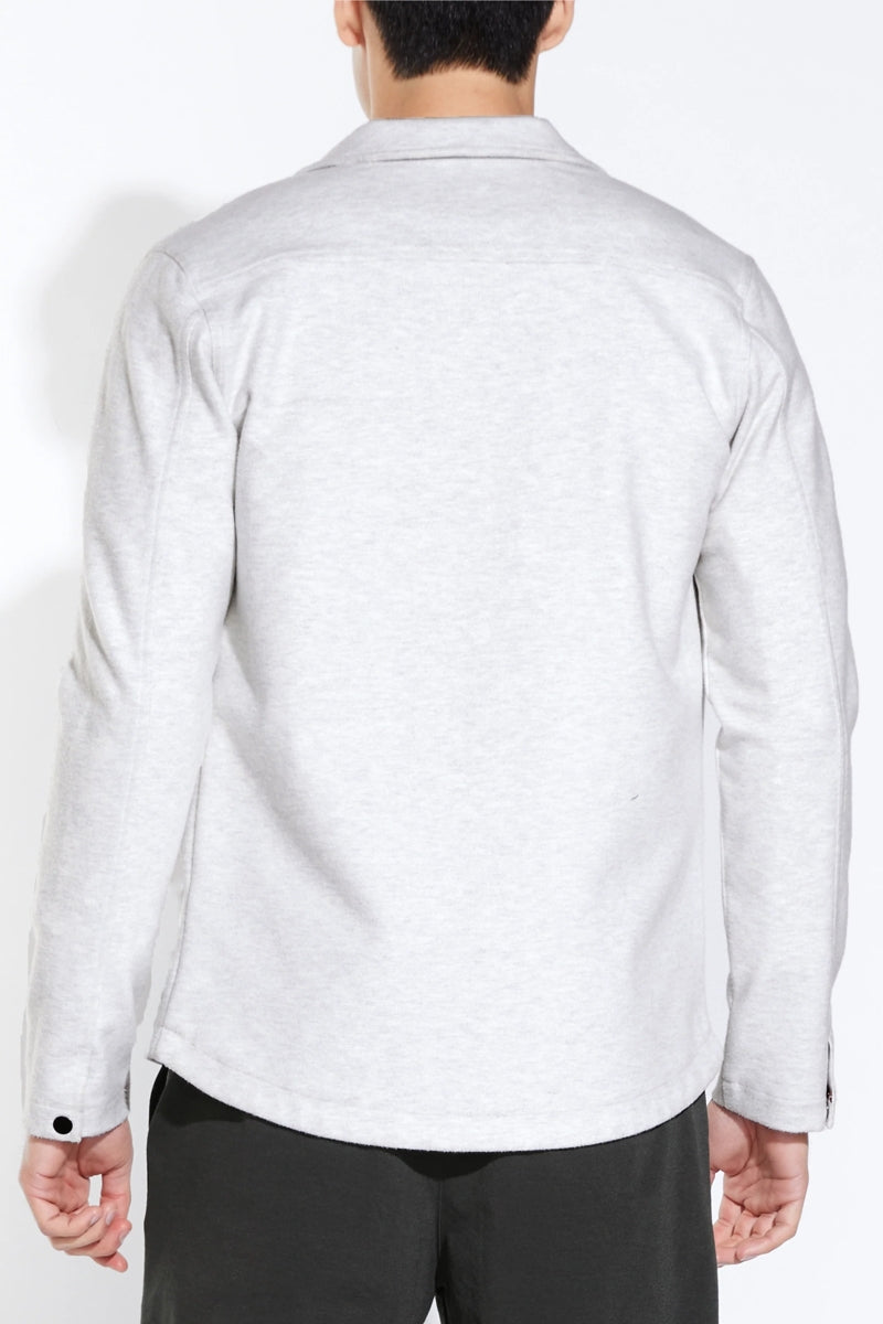 Wholesale,Civil Society, Civil Society Light Grey Snap Front Knit Shacket, Grey, Medium-44-TagM
