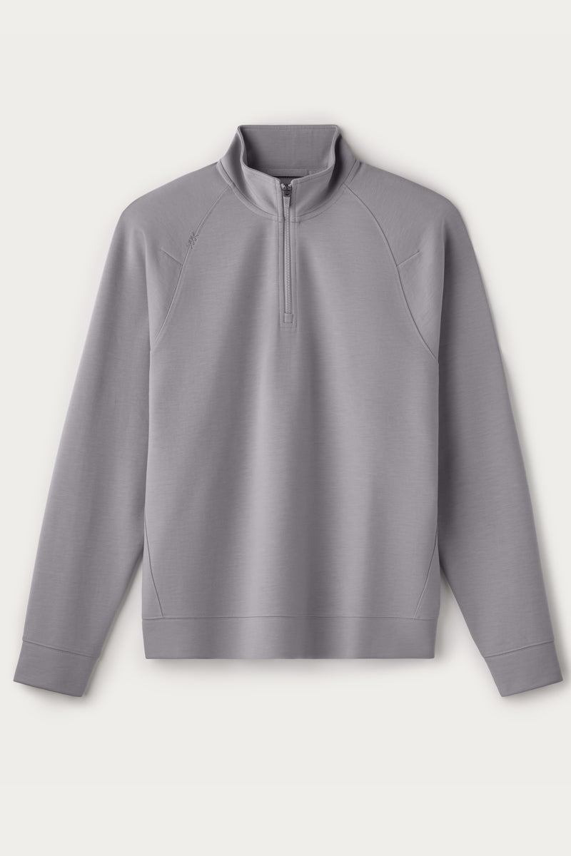 Wholesale,Rhone, Rhone Steel Grey 1/4 Zip Raglan Shoulder Pullover, Grey, Small-42-TagSMedium-44-TagMLarge-47-TagLExtra Large-50-TagXL